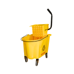 CARRO CON EXPRIMIDOR DE 36 LITROS AMARILLO PROCHEM(690858329769) - Imagen 2