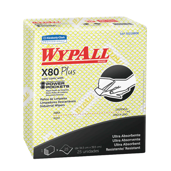 WYPALL AMARILLO  PAQ DE 25-30 SHEET