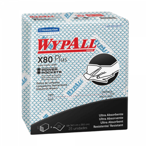 WYPALL  PAQ DE 30 SHEET AZUL