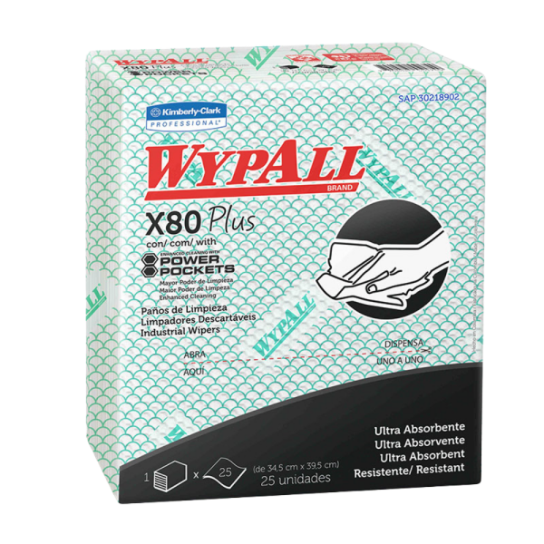 WYPALL PAQ DE 30 SHEET VERDES