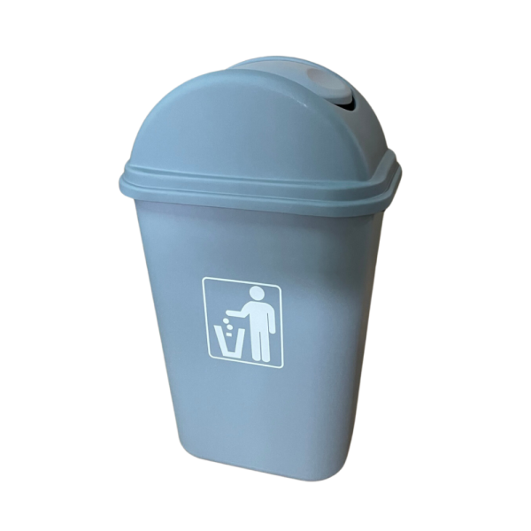 BASURERO CON TAPA VAIVEN 35 LITROS - GRIS