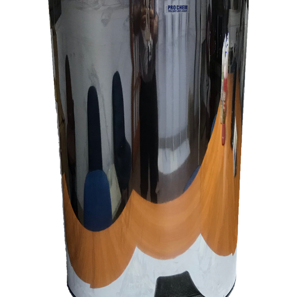 BASURERO CON PEDAL 20 LITROS ACERO INOXIDABLE