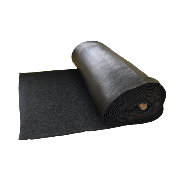 ALFOMBRA SPAGHETTI ROLLO 18 M COLOR NEGRO