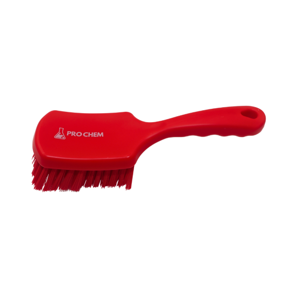 CEPILLO DE MANGO CORTO ROJO