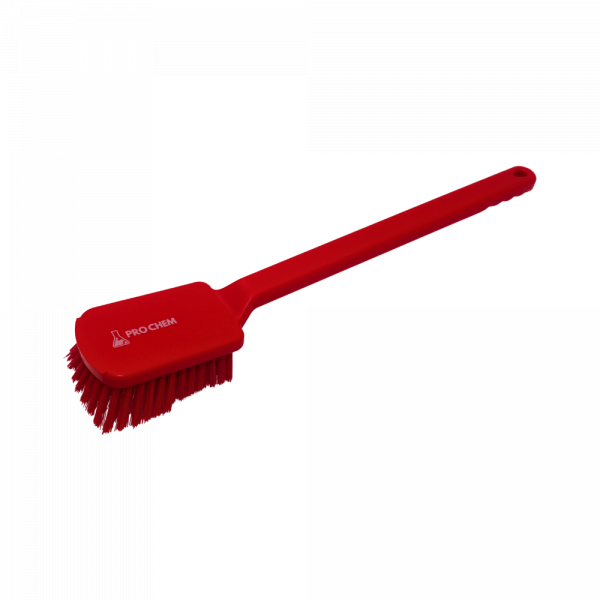 CEPILLO MANGO LARGO ROJO
