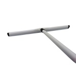 SQUEGGE DOBLE CAUCHO BLANCO COMPLETO  24 PULGADAS