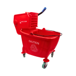 CARRO CON EXPRIMIDOR DE 32 LITROS ROJO