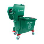 CARRO CON EXPRIMIDOR DE 32 LITROS VERDE