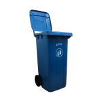 BASURERO AZUL DE 120 LT CON RUEDAS - Imagen 3