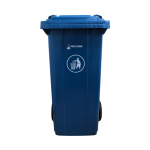 BASURERO AZUL DE 120 LT CON RUEDAS
