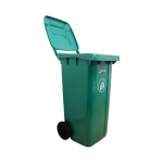 BASURERO VERDE DE 120 LT CON RUEDAS - Imagen 3