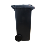 BASURERO NEGRO DE 120 LT CON RUEDAS - Imagen 2