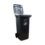 BASURERO NEGRO DE 120 LT CON RUEDAS - Imagen 3