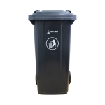 BASURERO NEGRO DE 120 LT CON RUEDAS