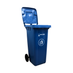 F-BASURERO AZUL DE 120 LT CON RUEDAS - Imagen 3