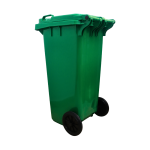 F-BASURERO VERDE DE 120 LT CON RUEDAS - Imagen 2