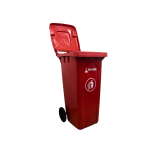 F-BASURERO ROJO DE 120 LT CON RUEDA - Imagen 3