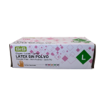 GUANTES LATEX LARGE  /  SIN POLVO CAJA 100U - Imagen 2