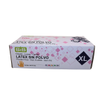 GUANTE LATEX XL / SIN POLVO CAJA 100U - Imagen 2
