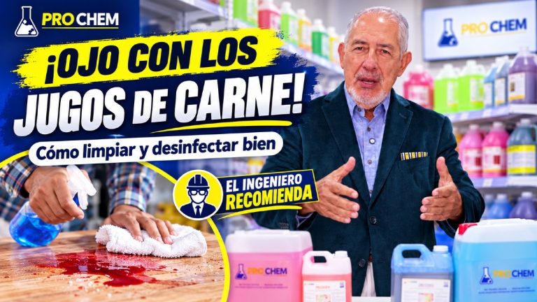 El Ingeniero Recomienda: cómo limpiar y desinfectar derrames de jugos de carne